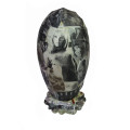 Re-Done-Collage-Saint-Sculpture,-paper-collage-over-Virgin-Mary-Sculpture-1,-$200.00